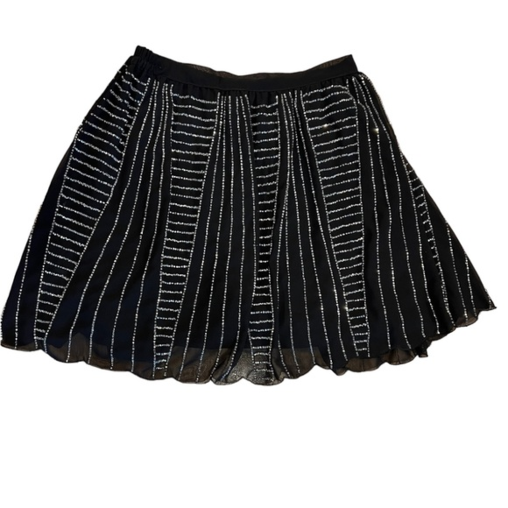 Angie Black Mini Skirt With Sequins Women’s‎ Size Small